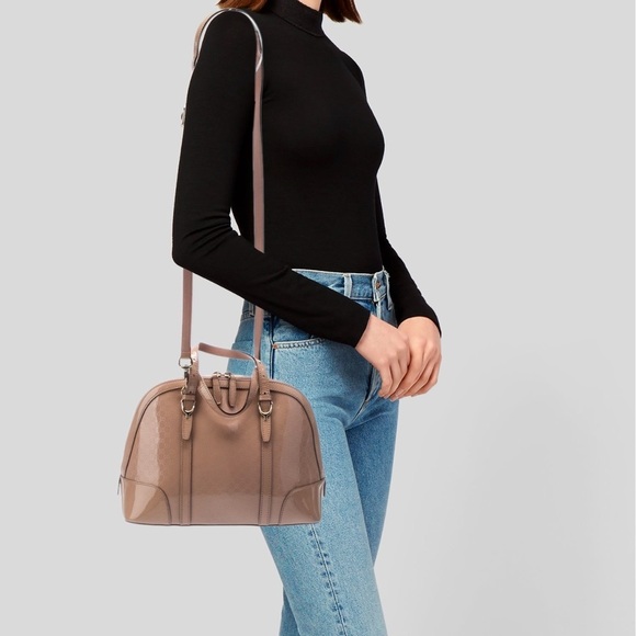 Authentic Gucci Patent Microguccissima Dome Bag - Picture 15 of 15